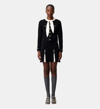 Jupe courte maille - Claudie Pierlot - Bicolore