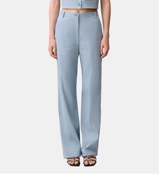 Pantalon droit - Claudie Pierlot - Bleu gris