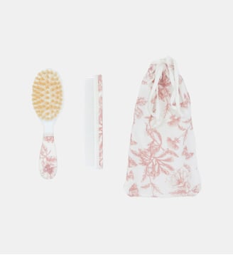 Brosse et peigne - Imprimé inspiration Toile de Jouy - Tartine Et Chocolat - Rose