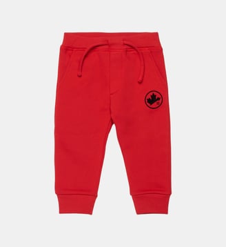 Pantalon de jogging en polaire avec logo Carpet Stitch - Dsquared2 - Rouge