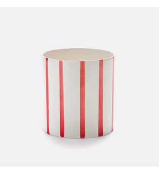 Cache-pot rayé en céramique Ø14cm La Redoute Interieurs
