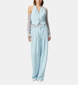 Pantalon large élégant à pinces - Pinko - Bleu