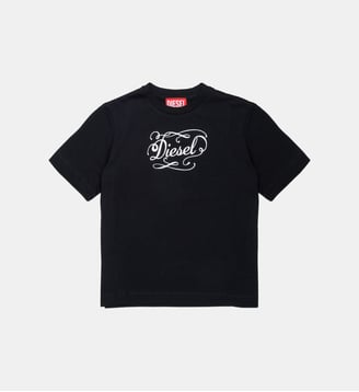 T-shirt avec logo - Diesel Kids - Noir
