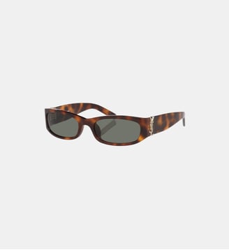 Lunettes de soleil Rectangulaire SLM152/F - Saint Laurent - Écaille de tortue claire