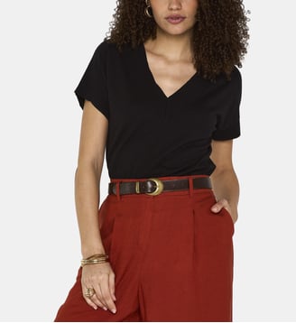 Top En Maille Cotelée Pretty - Maison 123 - Noir