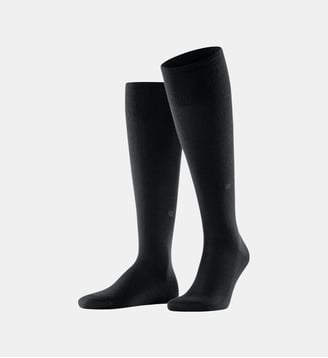 Mi-Bas Leeds Laine Vierge Opaque - Burlington - Noir basic