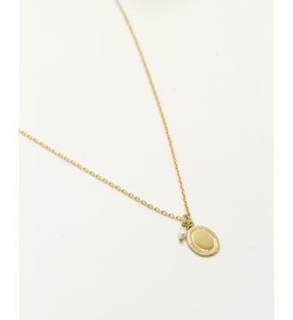 Collier New Cléa médaillon ovale en or fin - Nilaï - Or