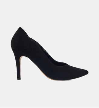 Escarpins Aurore Cuir Suede - Bons Baisers - Noir