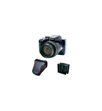 Appareil photo Bridge AZ528 Bleu + 2eme Batt + etui - Kodak - Bleu