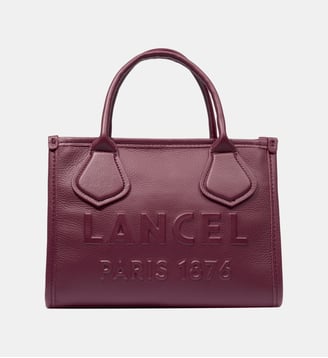 Sac cabas zippé S cuir - Lancel - Violet