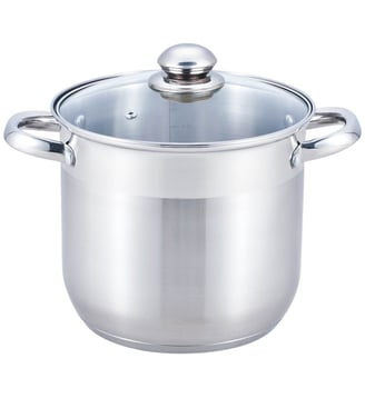Marmite Vapeur Inox diam 20 cm + couvercle verre - Essentiel B - Coloris unique