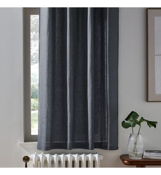 Rideau radiateur lin lavé à oeillets La Redoute Interieurs