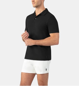 Polo en filer de coton - Ron Dorff - Noir