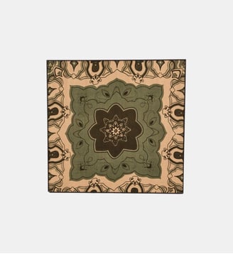 Foulard Imprimé En Laine Remy - Maison 123 - Blanc et vert