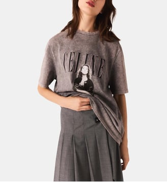 Tee-shirt Maje x Céline Dion - Maje - Gris