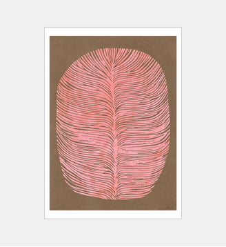 Poster   Pink Lagoon - The Poster Club x Rebecca Hein - Poster & Frame - Brun et rose
