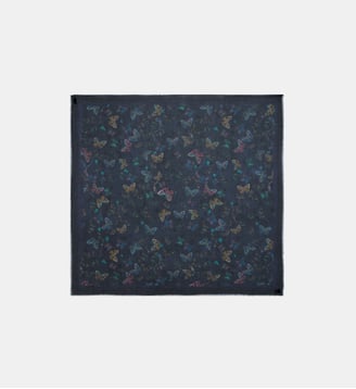 Foulard Kerry Butterfly 135 - Zadig&Voltaire - Bleu silent