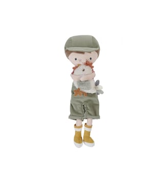 Poupée Jim, ferme avec poule - 35cm - Little Dutch - Multicolore