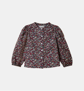 Chemise Fille Petal&Daisy - Made with Liberty Fabrics - Cyrillus - Liberty petal and daisy