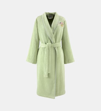 PEIGNOIR long en coton modal - Yves Delorme - Multicolore