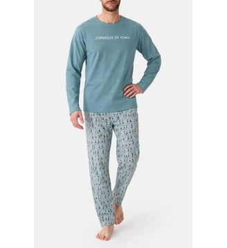 Pyjama en jersey de coton - Dormeur de fond - Arthur - Ciel