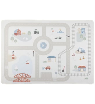 Tapis de jeu et circuit de voitures - Little Dutch - Multicolore
