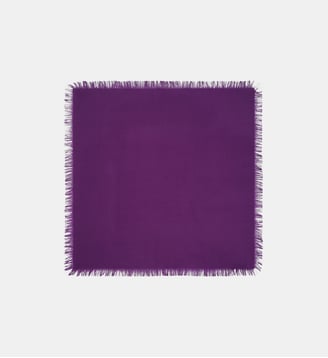 Foulard à fines franges en cachemire - Bompard - Cyclamen
