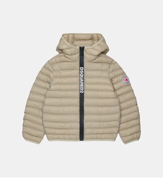 Veste matelassée avec logo imprimé - Dsquared2 - Gris moyen