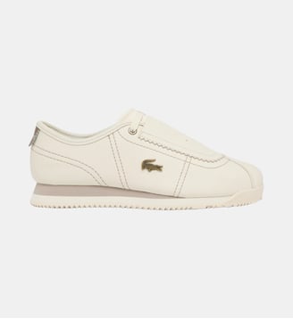 Slip-on Club-Low femme en cuir - Lacoste - Beige gris