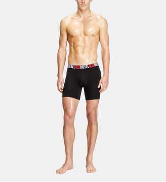 Lot de trois boxer en coton stretch - Diesel - Noir