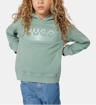 Sweat-shirt à capuche - Hugo Kids - Bleu