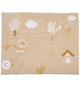 Tapis d'éveil Ernest, Flo et Oli - Nattou - Marron