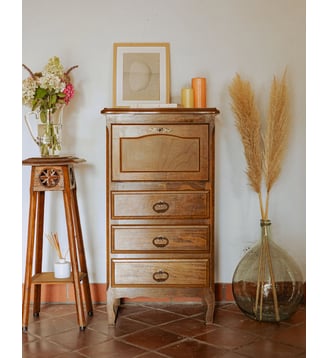 Semainier de campagne anglaise Valery N°122- Produit chiné - Debongout - Bois foncé