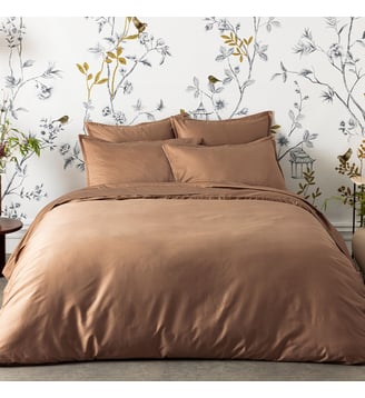 Housse de couette unie en satin de coton bio, TEOPHILE Alexandre Turpault