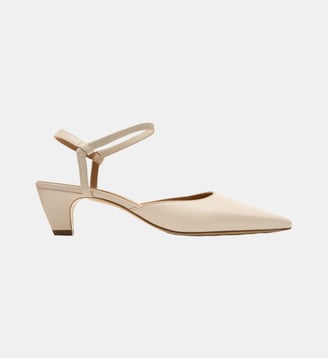 Taylor - Slingback En Cuir Nappa Latte - Parallèle - Latte