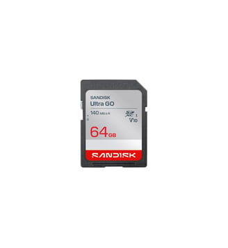 Carte SD Ultra GO SD 64Go 140MBs C10 U1 UHS - Sandisk - Standard