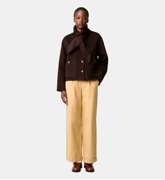 Manteau court laine mélangée Claudie Pierlot