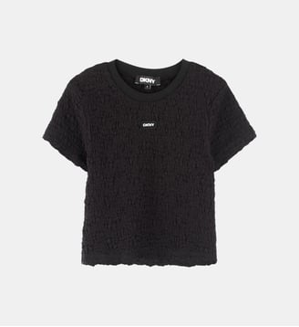 T-shirt gaufré manches courtes - DKNY - Azalée