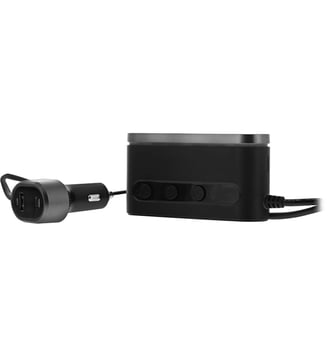 Chargeur allume-cigare Station de charge 65W 7 en 1  USB-C noir - TNB - Noir