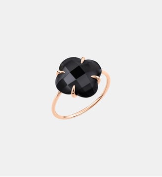 Bague, onyx, or rose - Morganne Bello - Or rose