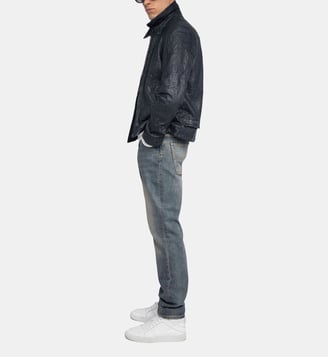 Blouson Loumy Cuir - Zadig&Voltaire - Bleu encre