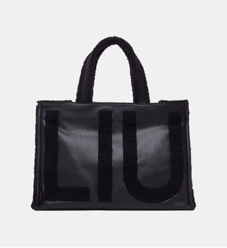 Grand sac fourre-tout avec logo - Liu Jo - Noir