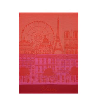 Torchon Paris panorama Paris panorama Le Jacquard Francais