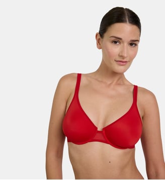 Soutien-gorge avec armatures Nufit rouge - Maison Lejaby - Rouge passion