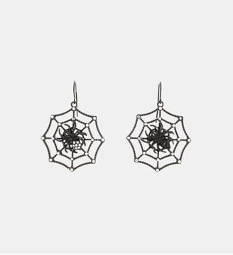 Boucles d'oreilles toile d'araignée Halloween - Balaboosté - Noir