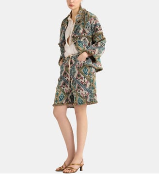 Shorts pino en gobelin - Momonì - Bleu ciel