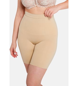 Panty taille haute Slimmers, Lingerie invisible-Noir-50/52-Noir-50/52 - Sans Complexe - Rose pâle