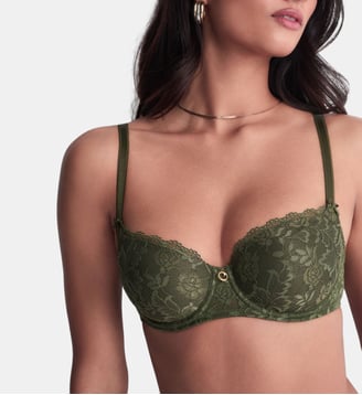 Soutien gorge Corbeille coques - Aubade - Vert