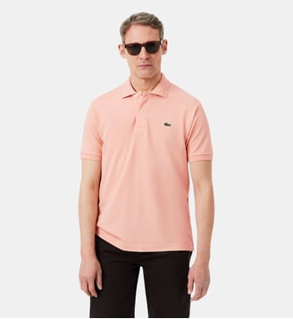 Polo droit coton piqué L.12.12 - Lacoste - Rose miami