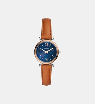 Montre Carlie Mini Bleu ES4701 - Fossil - Doré rosé